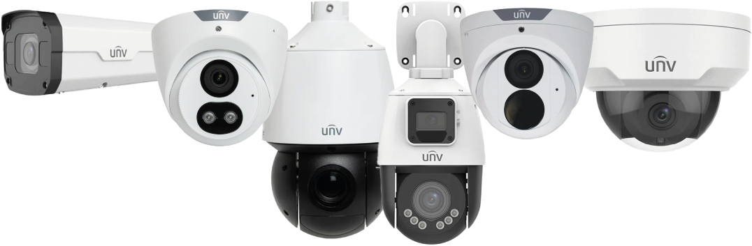 UNV Camera Range - Professional CCTV Solutions from Bullet to PTZ Systems